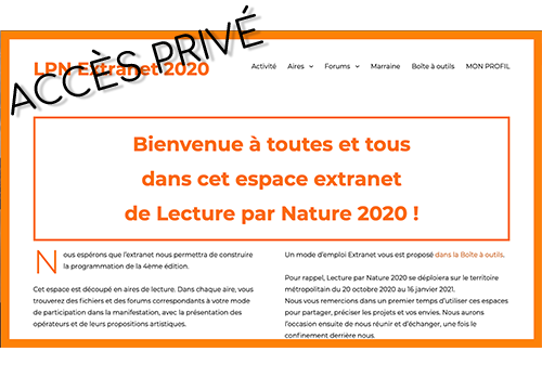 Lecture par Nature 2020 - Extranet